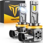 FAHREN 𝟐𝟎𝟐𝟔 𝐔𝐩𝐠𝐫𝐚𝐝𝐞𝐝 H11/H9/H8 LED Bulbs, 50,000LM Ultra-Bright H11 Dash & Instrument Bulbs, 1:1 Stock Bulbs Size，6500K White, Canbus Ready, Plug & Play, 7,000+ Hours Lifespan, Pack of 2