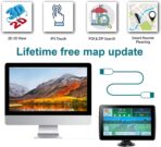 7'' GPS Navigator for Car Truck RV - 2026 North America Maps Free Lifetime Updates, Touchscreen Navigation System, Speed & Red Light Warning, Turn-by-Turn Voice Guidance, for All Cars (Blue) - Image 4