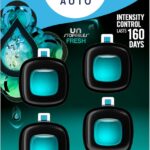 Febreze Car Air Freshener, Odor-Fighting Automotive Vent Clip, Scented Car Accessories, Long Lasting for Strong Odors, Unstopables Fresh Scent, .07 fl oz, 4 Count