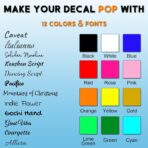 3X Custom Car Rearview Mirror Decal - Personalized Vinyl Car Mirror Sticker Decoration Accessories Auto Decals for Women Affirmation Reminder, Stickers for Water Bottle Laptop Bumper Tumbler - Image 2