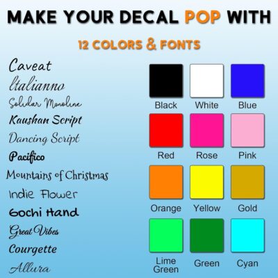 3X Custom Car Rearview Mirror Decal - Personalized Vinyl Car Mirror Sticker Decoration Accessories Auto Decals for Women Affirmation Reminder, Stickers for Water Bottle Laptop Bumper Tumbler - Image 2