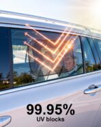 PEMOTech Car Window Shades for Baby【8 Suction Cups & Static Cling】 2 Pack-21"x14" Side Window Cover for Child,Certified Sunshades for Kids to Block 99.9% UVR, Sun Shade Universal Fit Most of Cars - Image 5