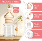 6 Pack Car Air Freshener, Long Lasting Natural Essential Oil Fragrance Diffuser - Pink Sparkle Champagne, Moonlit Gardenia & Nocturne Rose, Hanging Female Perfume Car Accessories Decor Gift - Image 6
