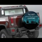 The Best Memories are Made Camping Spare Tire Cover Wheel Protectors Tyre Covers Weatherproof Wheel Covers Universal Fit for Trailer Rv SUV Truck Camper Travel Trailers 14" - Image 2