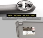 Dasbecan Front Left Driver Side Sun Visor with Vanity Light Compatible with Toyota RAV4 2006-2013 Replaces# 74320-42501-B2 74320-42500-B0 (Gray) - Image 3