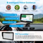 9" GPS Navigator for Car Truck RV, GPS Navigation System with 2026 Maps Free Lifetime Updates, Custom Truck Routing, Speed Camera Alerts, Day/Night Mode (Blue) - Image 3