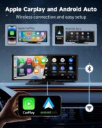 Largest 11.5"Wireless Apple CarPlay Screen for Car–Portable Carplay & Android Auto Touchscreen Car Stereo with App Control, 4K Dash Cam, Backup Camera, GPS, Mirror Link, Voice Control,for All Vehicles - Image 2