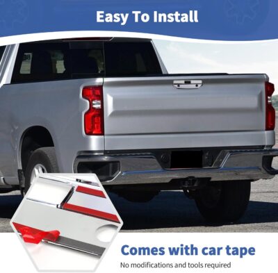 RT-TCZ for Silverado Tailgate Handle Trim Cover Compatible with Chevy Silverado GMC Sierra 2019 Up Chrome Exterior Accessories - Image 7