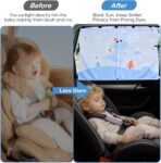 2 PCS Magnetic Car Window Shade for Baby,Easy Installation Side Window Sunshades, Universal Fit for Most Cars Friendly Automotive Interior with Cartoon Patterns -for Baby - Image 3