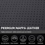 Coverado Chevy Silverado Seat Covers, Faux Leather Seat Covers Fit for Chevy Silverado GMC Sierra 2007-2025 1500, 2015-2025 2500HD 3500HD Crew Double Extended Cab (Front, Black) - Image 8