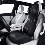 FLORICH Car Seat Cushion and Lumbar Support Headrest Pillow Memory Foam Ergonomic Car Cushion Back Neck Support Pillow Sciatica & Back & Tailbone Pain Relief Cushion for Car Seat Driving, Black