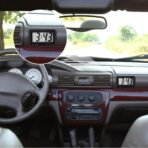 Frienda 3 Pieces Mini Digital Clock Small Digital Clock Stick on Battery Operated Self Adhesive Bracket for Car Dashboard Fridge (White,Black,Blue) - Image 6