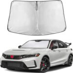 EcoNour Windshield Sunshade Compatible for Honda Civic 11th Gen 2022-2024 2025 2026 Including LX, Sport, EX, Touring, and Si Window Sun Shade Cover, UV Heat Blocker & Protector, Car Accessories