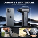 Compressed Air Duster,130000RPM Electric Air Duster Brushless Motor with Adjustable Stepless Speed, Fast Charging Rechargeable Cordless Air Blower for PC,Car,Keyboard,Pet,Home & Outdoor - Image 7