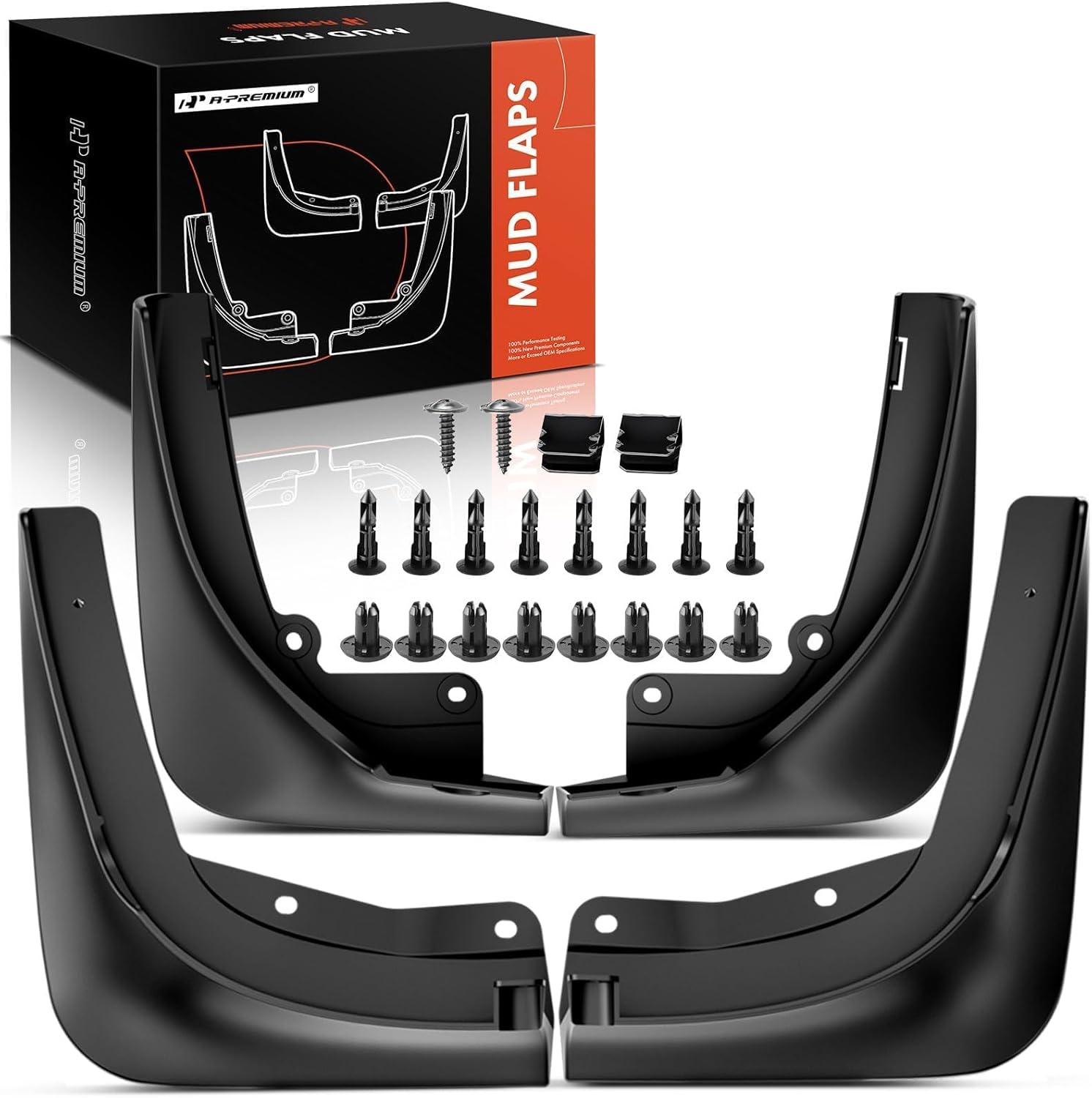 71YtQ31iudL._AC_SL1500_.jpg A-Premium Mud Flaps for Tesla Model Y 2020 2021 2022, 4 Pack No Drilling Required Mud Guards for Model Y Accessories - Image 1