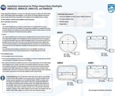 Philips Automotive Lighting H6054LED LED Integral Beam, Universal Plug and Play LED Replacement for H6054 (5x7) Sealed Beam Applications, 1 Pack - Image 5