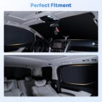 Sunshades for 2021-2025 2026 Volkswagen/VW ID.4 Accessories Windshield Sun Shade Side Rear Window Shade Cover Sun Visor Shield Privacy Protection for Camping Keep Vehicle Cool Black 8PCS - Image 6