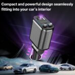 Retractable Car Charger, 4 in 1 Fast Charging Car Charger USB-C & USB-A Compatible with iPhone 16/15/14/13/12/11,Galaxy,Pixel - Image 6