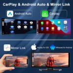 Carplay Screen for Car,10.26" HD Car Stereo for Apple Carplay & Android Auto -with Rotatable 4K Dash Cam & HD Backup Camera, Dual Front/Inside Recording, GPS Navigator for Cars,Trucks - Image 5