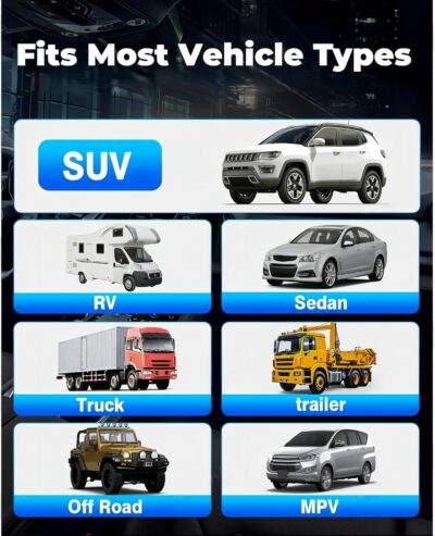 Tire Pressure Monitoring System,TPMS with Solar and USB Charging Color LCD Display, Voice Prompts, 6 Alarm Modes, 0-87 PSI Range (6 Tire Sensors) - Image 6