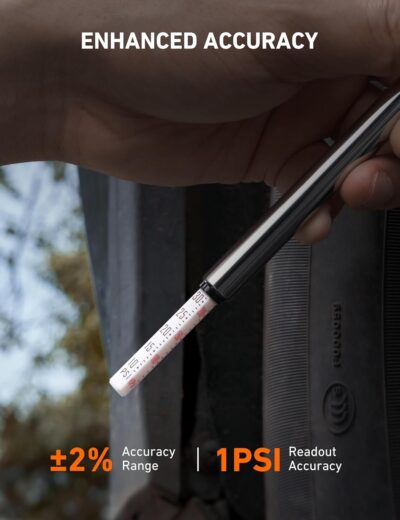 AstroAI Pencil Tire Pressure Gauge 2 Pack 10-75PSI, Calibrated to ANSI B40.1 Grade B (2%), Stainless Steel Body, Metal Made Nozzle 3 Measurements for Cars, Bikes, Vehicles - Image 2