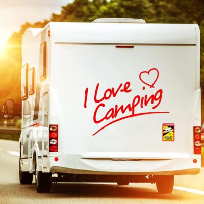 Attention Angles Morts - Adesivi autoadesivi per veicoli obbligatori a partire da 3,5 t in Francia, 25 x 17 cm, resistenti alle intemperie, R145 (camper, 3 pezzi) - Image 3