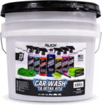 Slick Products Car Wash & Detail Kit (13-Piece) – Complete Car Cleaning & Detailing Kit with Ceramic Wash, Degreaser, Interior Cleaner, Glass Cleaner, Towels, Brush, Wash Bucket & More - Image 2