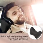 iwantit® Car Neck Pillows with Memory Foam, Neck Supporting for Long Time Driving, Adjustable Straps and Comfy Outer Cover(Black,1Package, Large Size) - Image 3