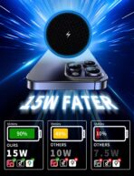 MagSafe Car Mount Charger, 3 in 1 [LED RGB HandsFree] Wireless Car Charger, Magnetic Phone Holders for Your Car- Fast Charging Car MagSafe Charger for iPhone 17/16/15/14/13/12 Series, for Men Women - Image 4