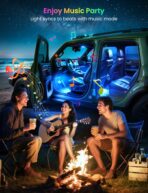 Pak Car LED Lights, Smart RGB 48 LED Car Interior Light with APP Control, Under Dash Car Strip Lights, Music Mode, DIY Mode, 2 Lines Design with Car Charger, Ambient Lighting for Cars, SUVs, Trucks - Image 5