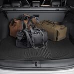 CAR PASS Heavy Duty Rubber Car Mats with Cargo Liner, Deep-Dish Car Floor Mats and Trunk Mat All Weather, Universal Trim-to-Fit for SUVs Trucks Sedans, Waterproof Anti-Slip, Trimmable V12 Black - Image 6