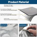 Car Cover Solar Charging, Automatic aterproof Windproof & Snowproof, Electric Shrinkage Car Window Covers, Fit for Sedan, MPV, SUV. 3XXL-White - Image 7