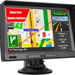 AWESAFE 9" GPS Navigator for Car Truck RV,Car GPS Navigation System with Lifetime Maps Update,Vehicle GPS with Speed and Red Light Warning