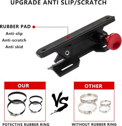 Quick Release Fire Extinguisher Mount - Aluminum Adjustable UTV Roll Bar Fire Extinguisher Holder Mounting Bracket Compatible with Jeep Wrangler TJ JK JL JKU Polaris RZR Ranger Can-Am X3 Universal - Image 8