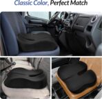 ZIKEE Car Seat Cushion for Driving with Cooling Gel, Ergonomic Memory Foam Seat Cushion for Car Provides Sciatica, Back, Tailbone Pain Relief and Intimate Ventilation, Anti-Slip & Breathable Cover - Image 9