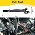 Motorcycle Cleaning Kit 6 Pack with Easy Reach Brush,Tire Brush,Wool Wash Mitt,Chain Brush,Detailing Brush and Microfiber Towel for Cleaning Motorcycle Mudguard,Rims,Exhaust,Frame - Image 5