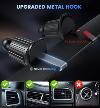 Mag-Safe Car Mount Charger 15W Magnetic Wireless Car Charger for iPhone 17 Accessories Magnetic Phone Holder for Car 3 in 1 Mag Safe Car Mount for iPhone17Pro/16/15/14/13/12 Series Gifts for Men Women - Image 7