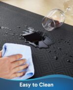 Ophanie Kitchen Mats for Floor, 3/4 inch Thick, 20x32 Anti Fatigue Cushioned Mat, Kitchen Rugs, Waterproof, Comfort Ergonomic Standing Mat for Office, Home, Sink, Black Non-Slip Ridged Bottom - Image 6