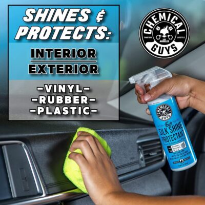 Chemical Guys Silk Shine Tire and Trim Dressing and Protectant – Non-Greasy Vinyl, Plastic & Rubber Spray, Plastic Restorer for Cars – Restores Shine for Cars, Trucks, Motorcycles, RVs, 16 fl oz - Image 3
