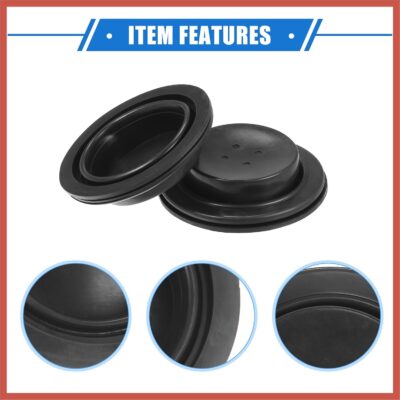 ACROPIX 2 Pcs Car Headlight Housing Dust Seal Cap, 65mm Universal for Aftermarket Headlamp Xenon Light LED Durable Rubber Black Car Parts - Image 4