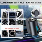 Car Air Freshener Diffuser, Smart Car Air Freshener, Car Diffuser Air Freshener with Three Adjustable Modes, Aromatizante Para Carro with 3pcs Essential Oil, Car Fresheners Long Lasting - Image 5