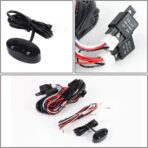 DNA Motoring FL-ZTL-249-NC Universal Neo Chrome Lens Roof Mounted Fog Light+Switch, Black - Image 5