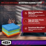 AIDEA Microfiber Cleaning Cloth 20PK, Microfiber Towels for Cars, Dusting Cloth Cleaning Rags for SUVs, House, Kitchen, Window, Workshops, Cleaning Supplies 12"×12" - Image 2