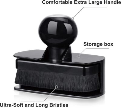 Large Tire Shine Applicator & Bendable Wheel Brush Set for Detailing Cleaning and Tire Shine,Automotive Tire Dressing Applicator Brush with Storage Stand for Tire Detailing & Car Wash Kit,Black-4pcs - Image 2