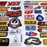 Racing Gear Decal Sticker Mx Motocross Dirt Bike ATV 2 Sheets #R203 by Rockstar