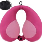 INFANZIA Kids Chin Supporting Travel Neck Pillow, Helps Support Head and Neck, Comfortably Designed for Head, Neck, and Chin Support - Gifts for Toddler/Child/Kids, Pink