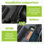 Center Console Dashboard Organizer Compatible with 2022-2026 GMC Hummer EV Pickup/SUV Interior Accessories, Armrest Dash Storage Box Insert Tray Mount Holder (for 13.4in Touchscreen Display) - Image 4