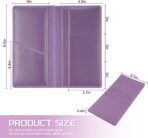 JUSTTOP 1Pack Car Registration and Insurance Holder,Car Document Holder for Cards License with Magnetic Shut,Vehicle Glove Box Car Organizer for Documents, Cards, License(Purple) - Image 2