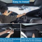 Premium Car Windshield Sun Shade for 2018-2022 Honda Accord Front Window Sun Visor Reflector 310T Thickened Blocks UV Rays Foldable Sunshade Car Interior Protection Accessories - Image 7