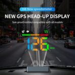 Heads Up Display for Cars, Car HUD H4, gps Speedometer, First Colorful, Large Font Digital Speedometer GPS with Speed, Compass, Automatic Sensing, Speeding Alarm, Suitable for All Cars. - Image 2